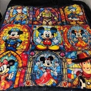 mickey ,minnie toy story 50x60 throw